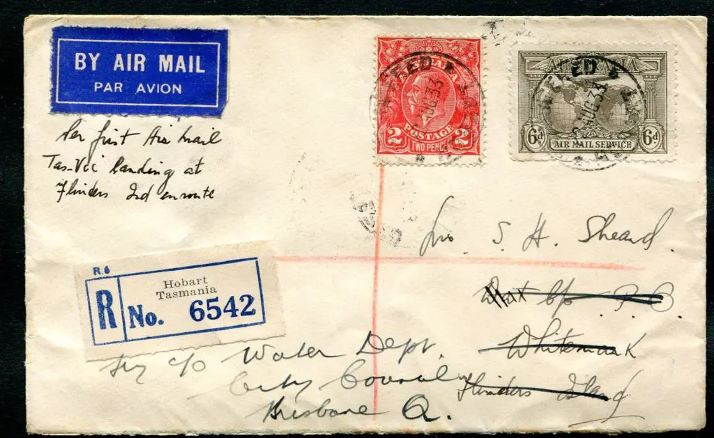 1933 (22nd-23rd Aug) Launceston to Whitemark, ... Image 1++