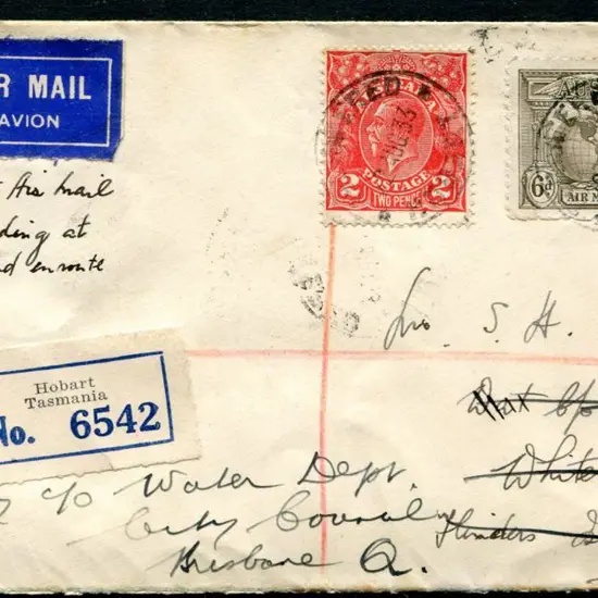 1933 (22nd-23rd Aug) Launceston to Whitemark, ...