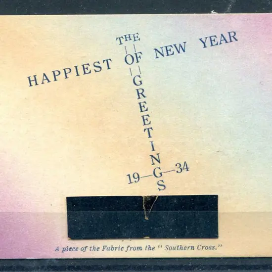 1934 (Jan) "The Happiest of New Year Greetings ...