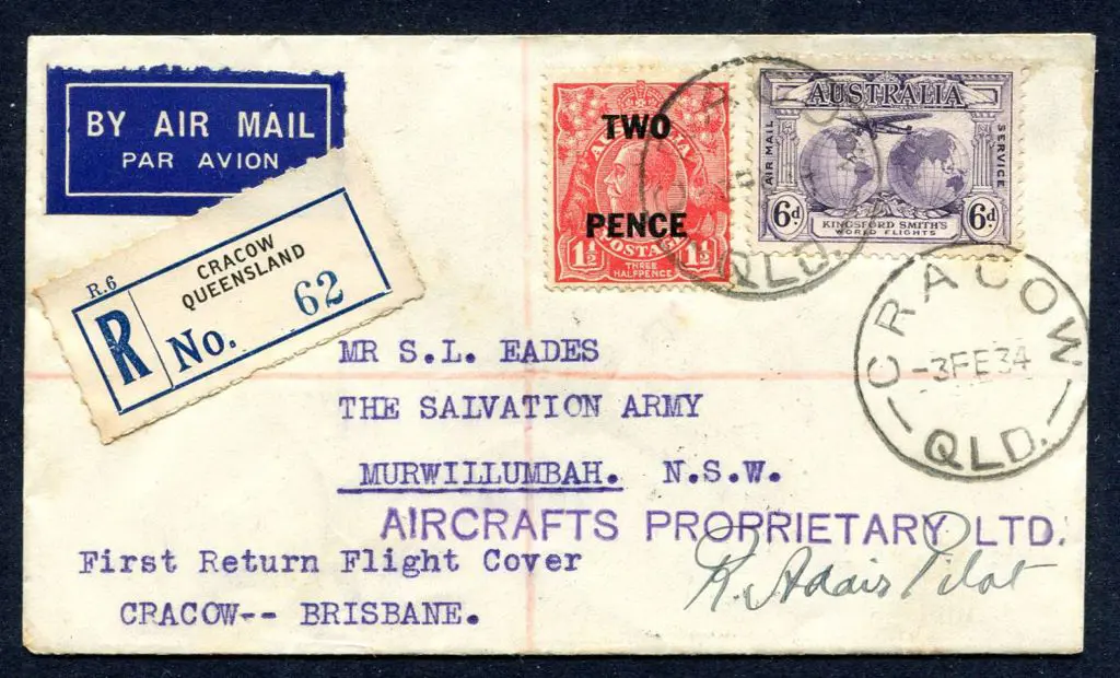 1934 (4th Feb) ditto but addressed to Murwillumbah ... Image 1++