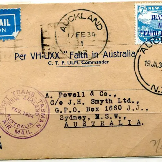 1934 (17th Feb) ditto but not signed. VG cond. ...