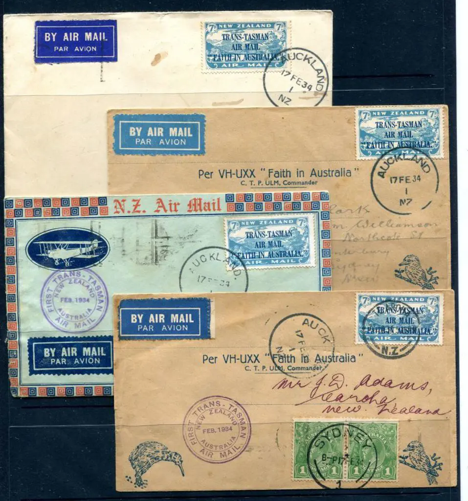 1934 (17th Feb) ditto but 4 examples all with 7d ... Image 1++