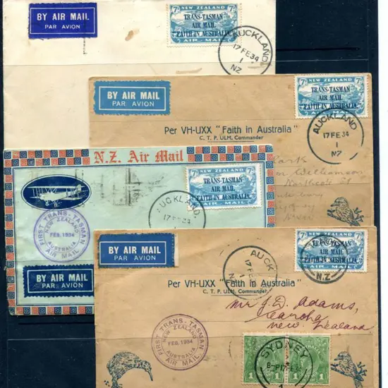 1934 (17th Feb) ditto but 4 examples all with 7d ...