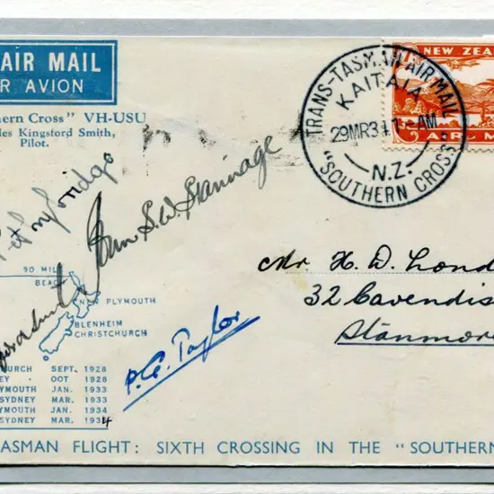 1934 (29th Mar) ditto but this cover has the "OOT ...