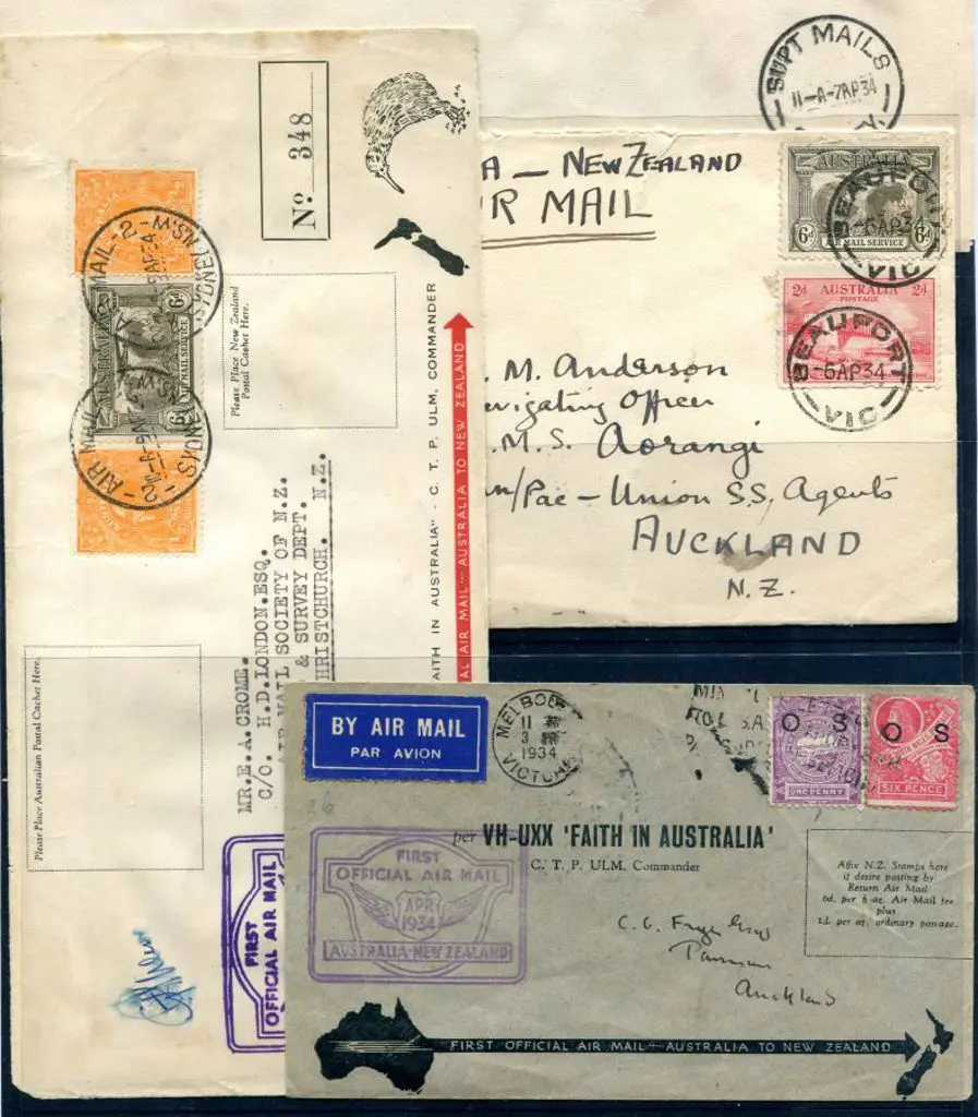 1934 (10th-14th Apr) ditto but 3 covers with (i) ... Image 1++