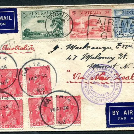 1934 (10th-14th Apr) ditto & return per "Faith in ...
