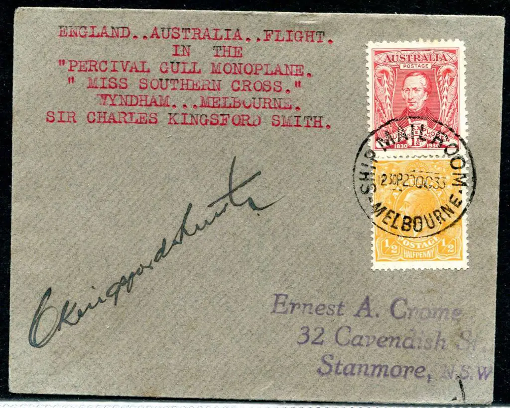 1934 (8th May) Wyndham to Melbourne intermediate ... Image 1++