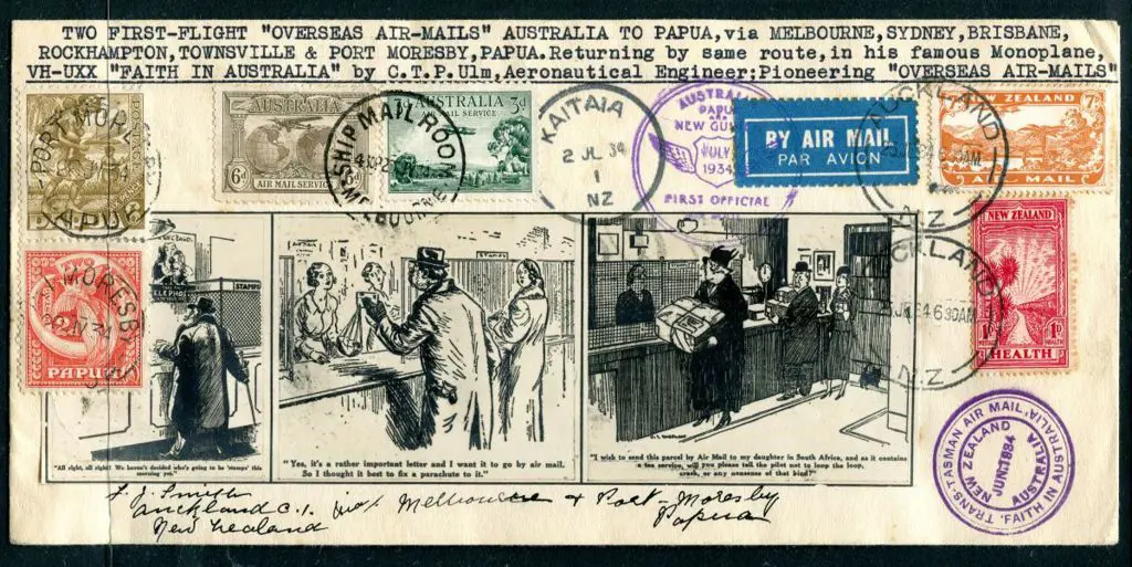 1934 (2nd July) ditto but to Papua & return all on ... Image 1++