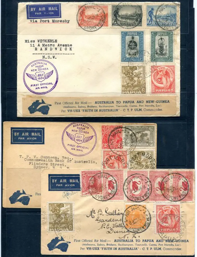 1934 (24th July) ditto but x 3, each with mixed ... Image 1++