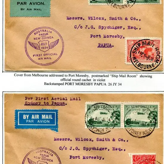 1934 (24th July) ditto but 2 & both with 3d ...