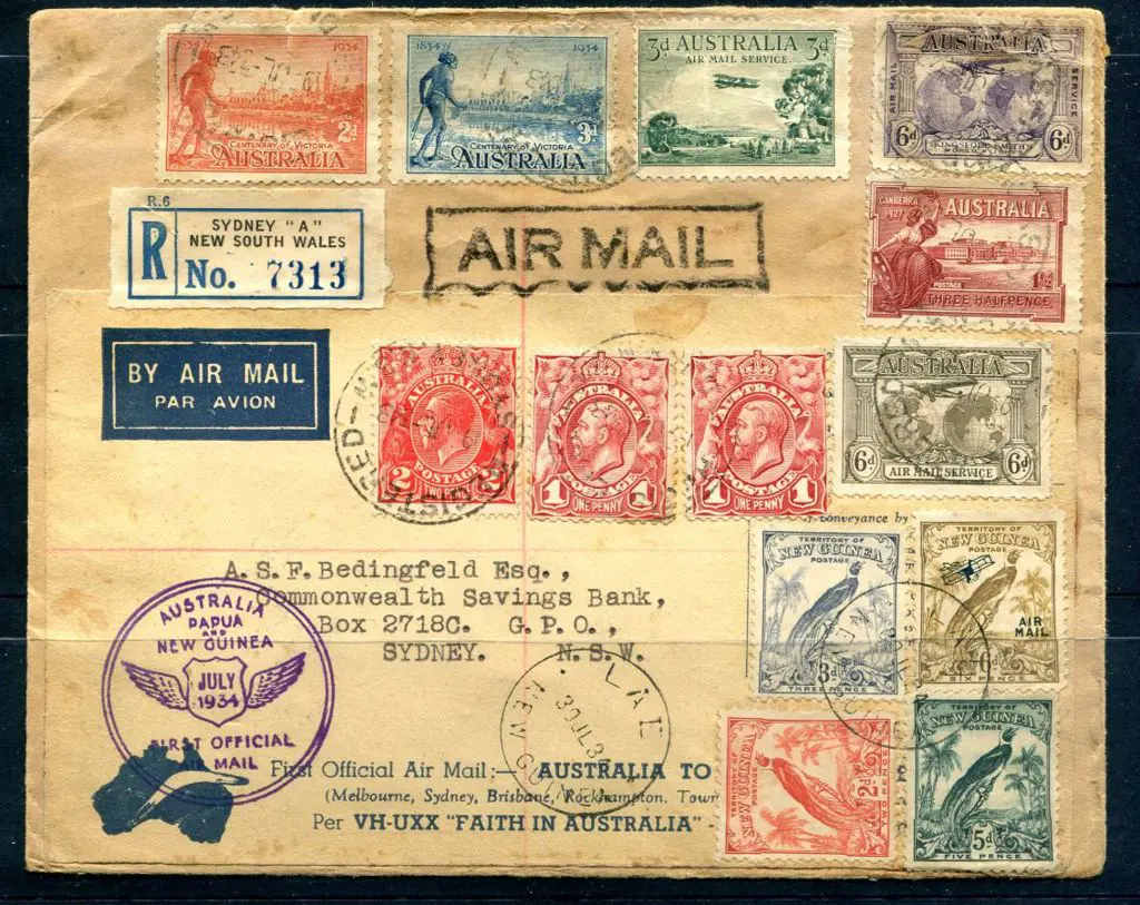 1934 (24th July) ditto with cover made by adhering ... Image 1++