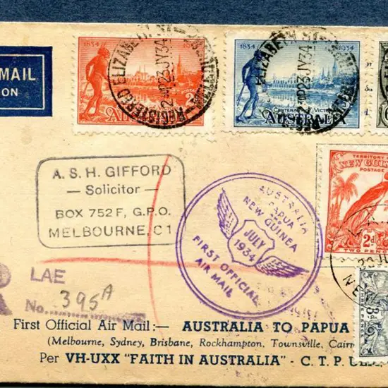 1934 (24th July) ditto but normal sized cover & ...