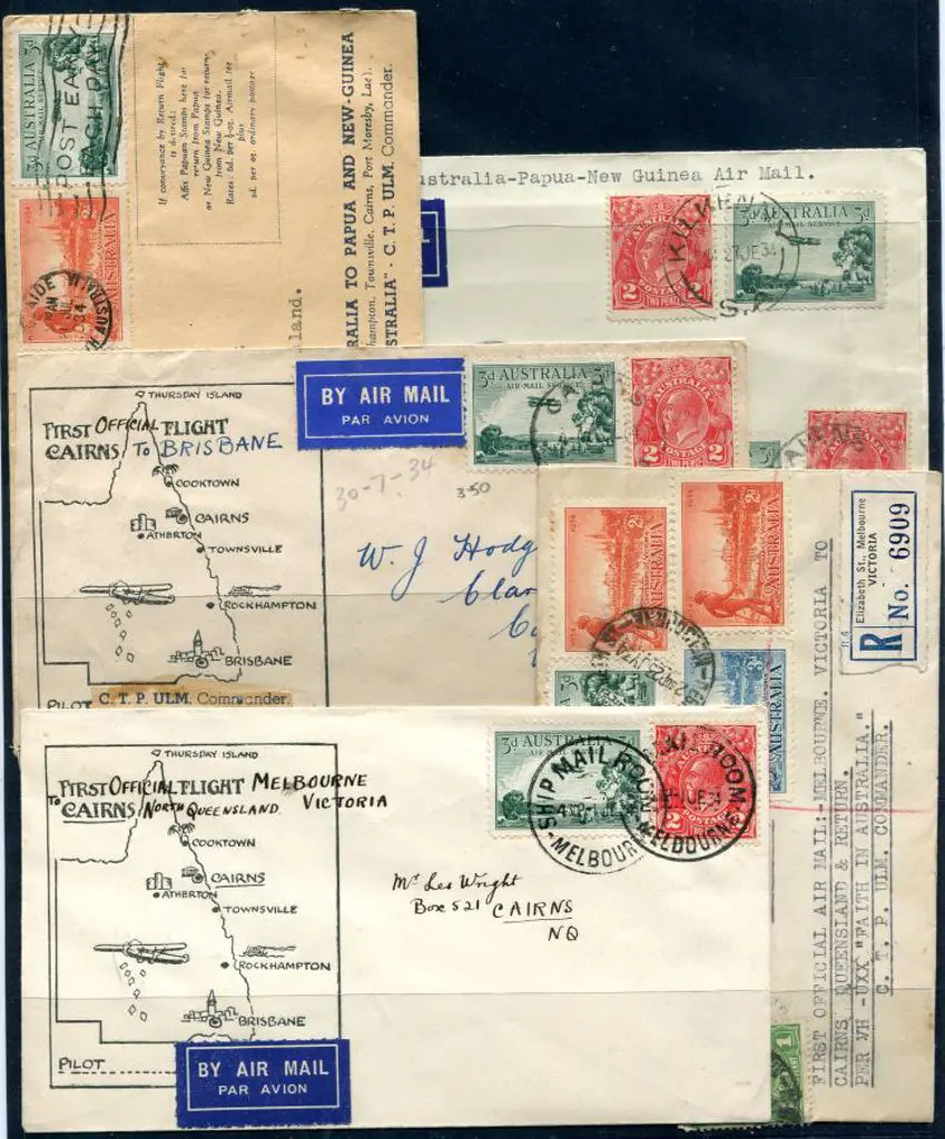 1934 (24th July) Melbourne to Cairns x 3, Sydney ... Image 1++