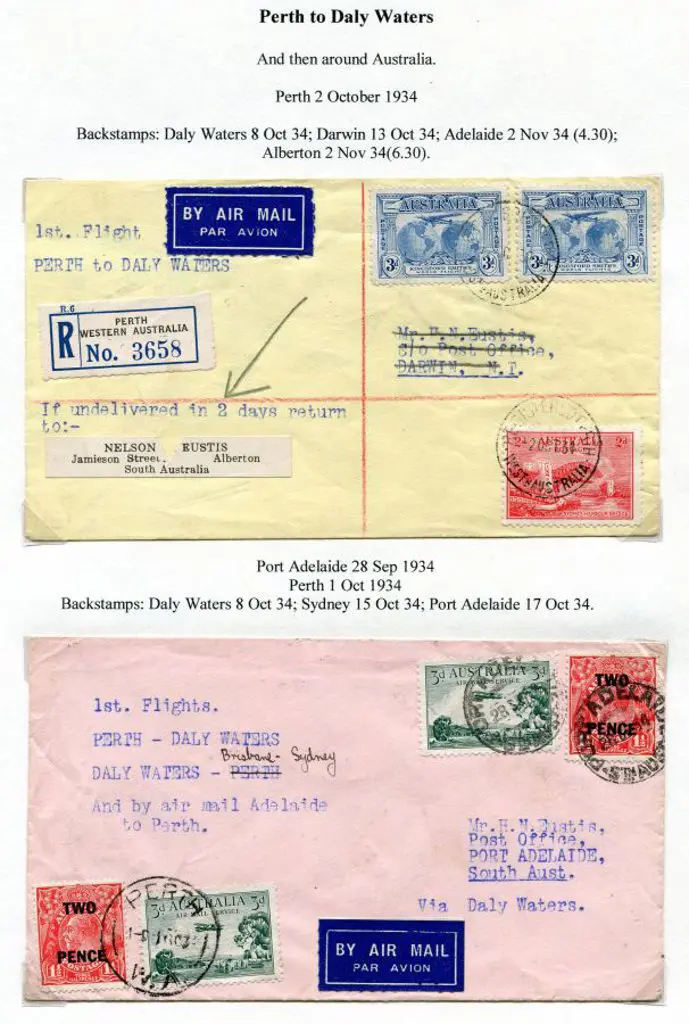 1934 (3rd Oct) Perth to Daly Waters & return, the ... Image 1++