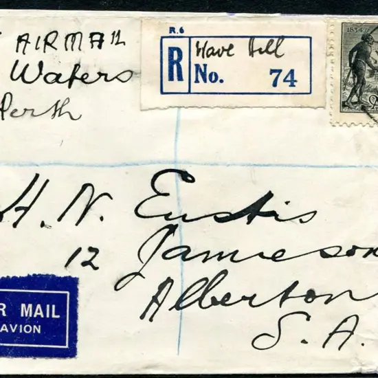 1934 (3rd Oct) Wave Hill to Perth with 1/- Vic ...