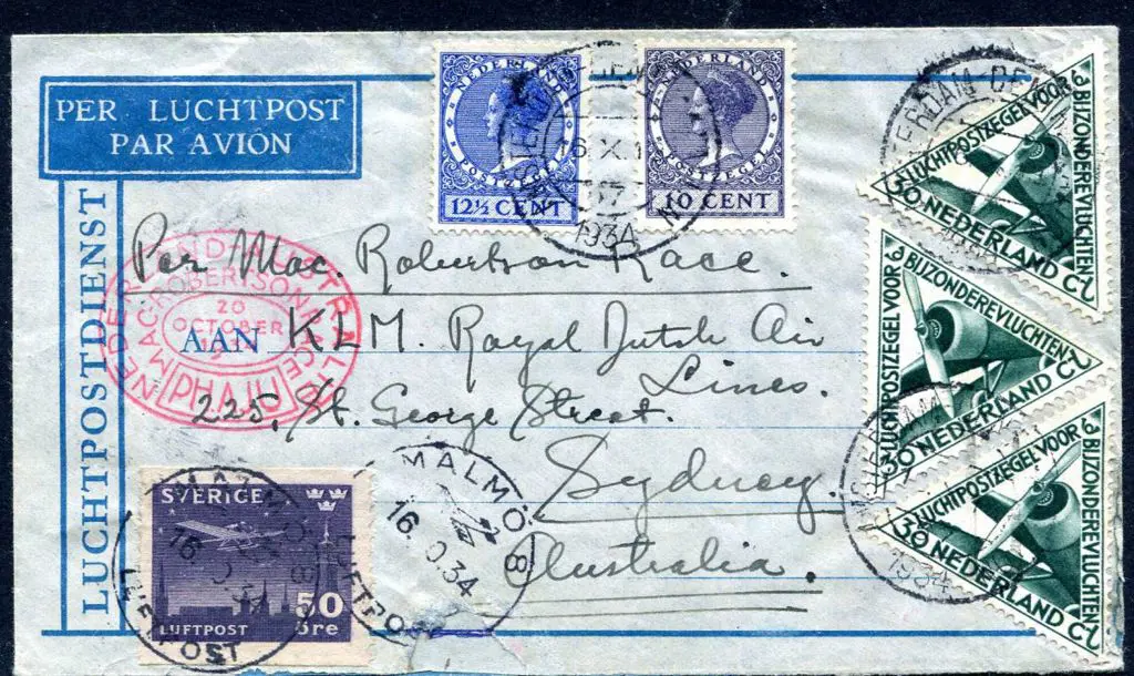 1934 (20th Oct) Sweden to Holland & then to ... Image 1++
