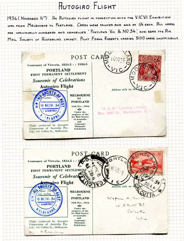 1934 (16th Nov) Portland to Melbourne return ... Image 1++