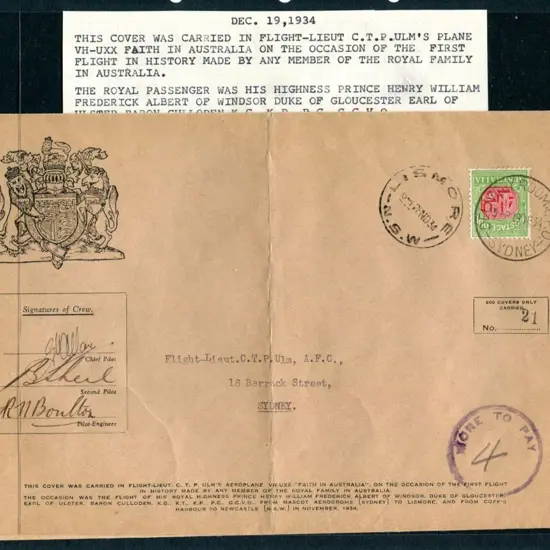 1934 (28th Nov) "Faith in Australia" special ...
