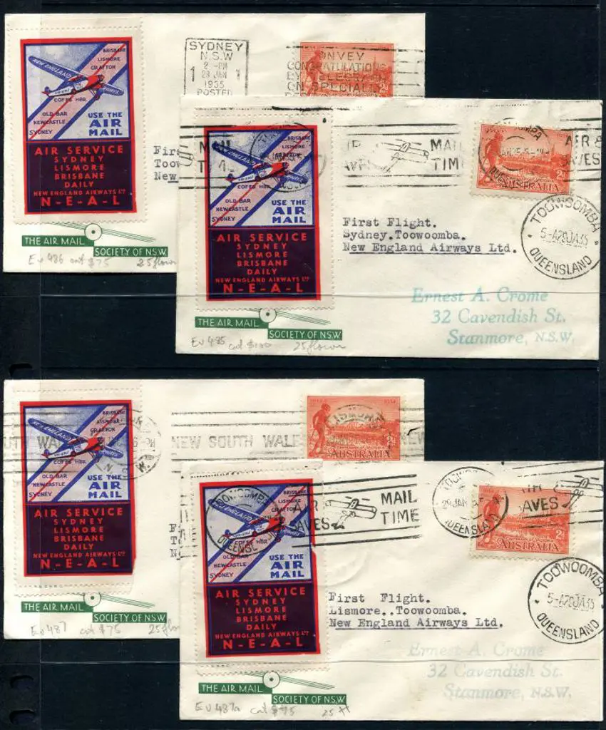 1935 (29th Jan) Sydney to Toowoomba, Lismore to ... Image 1++