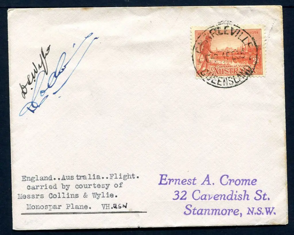1935 (1st Feb) Charleville to Sydney intermediate ... Image 1++