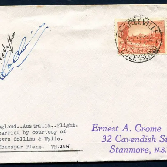 1935 (1st Feb) Charleville to Sydney intermediate ...