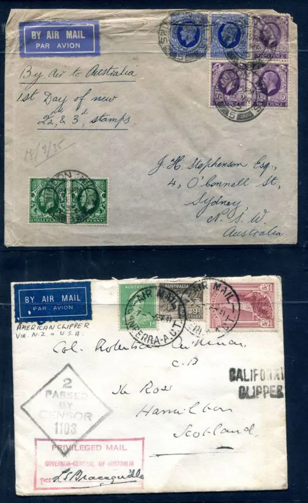 1935 (18th Mar) England to Australia cover with ... Image 1++