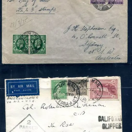 1935 (18th Mar) England to Australia cover with ...