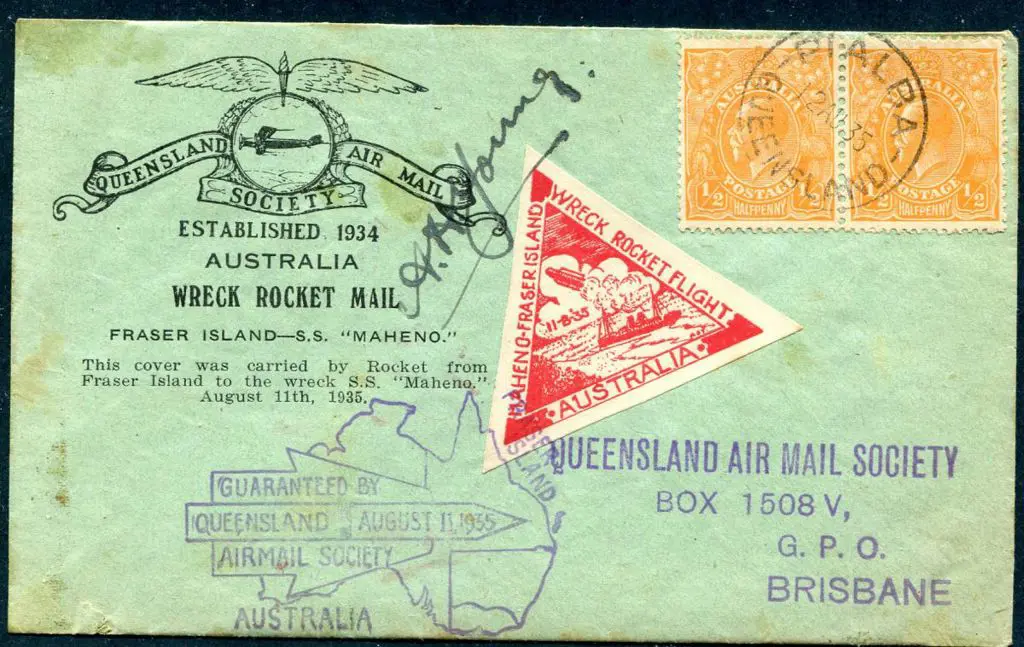1935 (11th Aug) Fraser Island to the wreck of the ... Image 1++