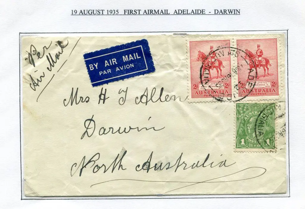 1935 (19th Aug) Adelaide to Darwin by Australian ... Image 1++