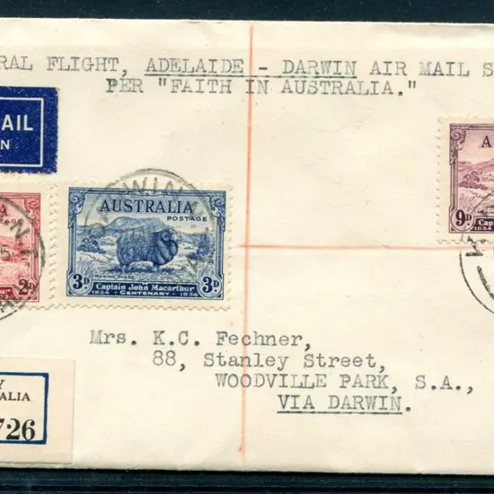 1935 (19th Aug) ditto with set of Macarthur having ...