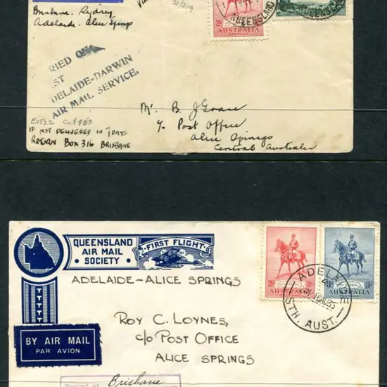 1935 (19th Aug) Adelaide to Alice Springs ...