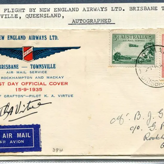 1935 (15th Sept) Brisbane to Rockhampton also on ...