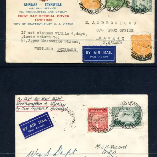 1935 (15th Sept) Townsville to Mackay & ...