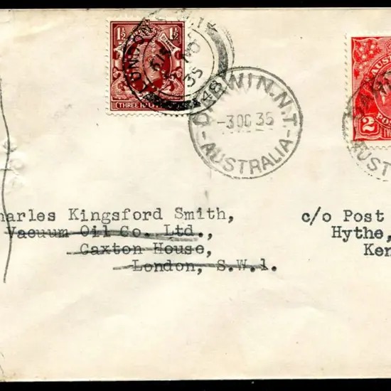 1935 (23rd Oct) England to Italy to England flown ...
