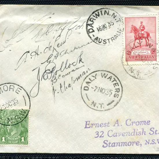 1935 (26th Oct) Sydney to Daly Waters "Faith in ...