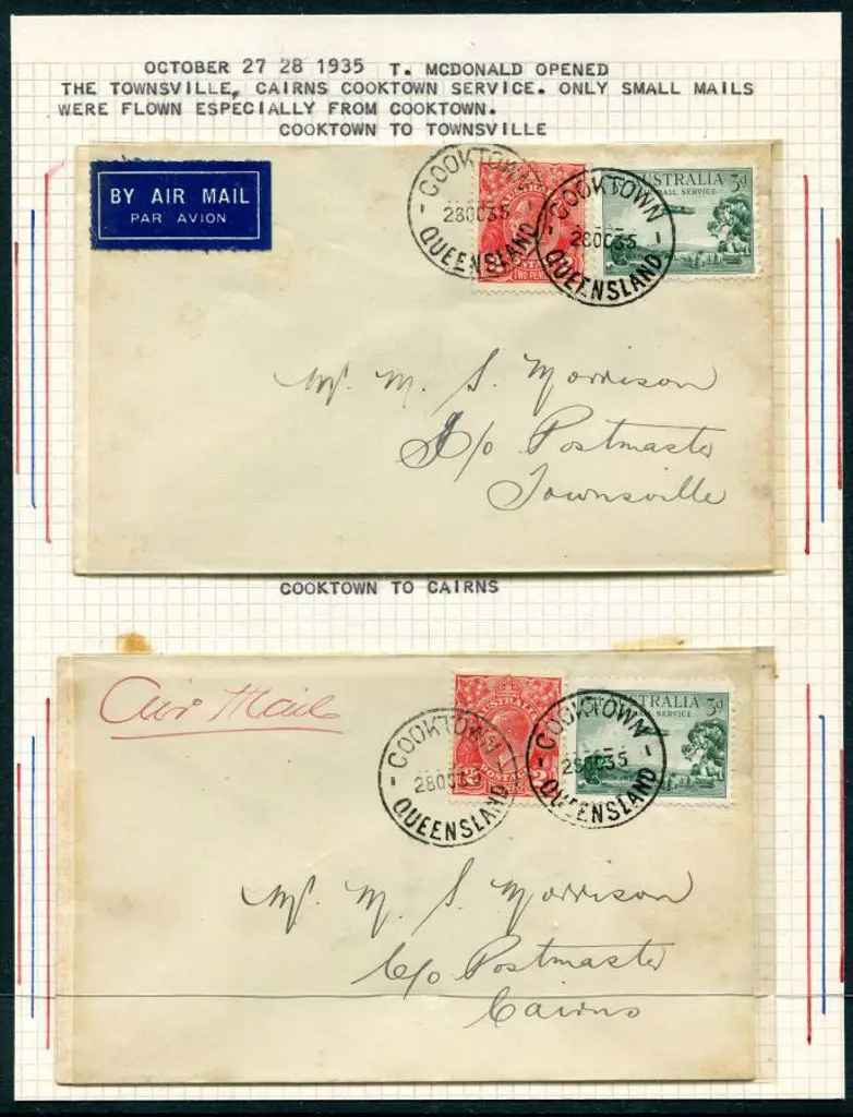 1935 (27th Oct) Cooktown to Townsville & Cooktown ... Image 1++