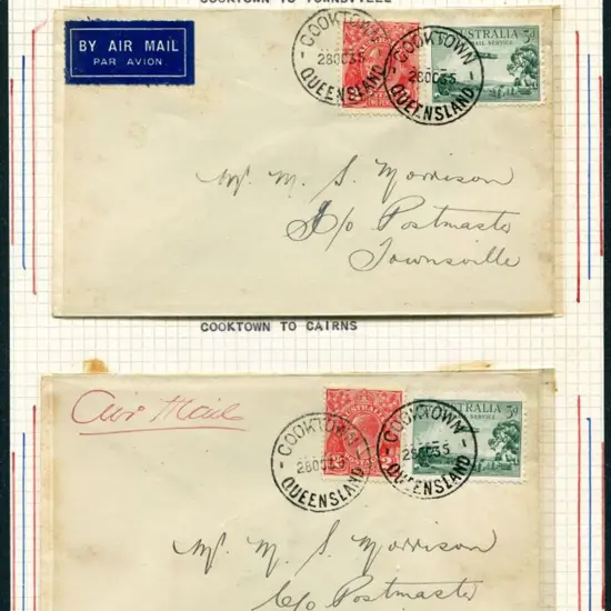 1935 (27th Oct) Cooktown to Townsville & Cooktown ...