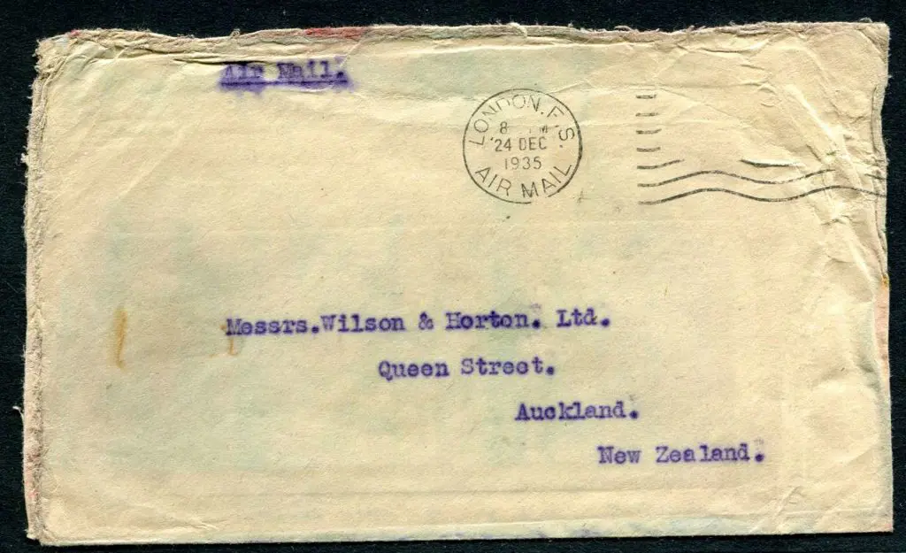 1935 (31st Dec) ditto with London F.S. Airmail ... Image 1++