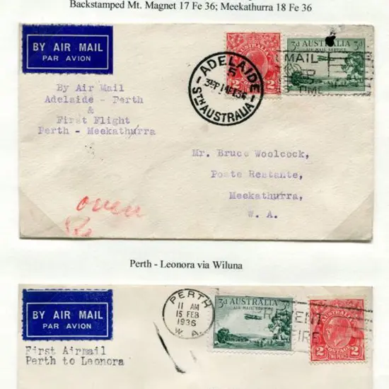 1936 (17th Feb) Perth to Meekatharra via Mt Magnet ...