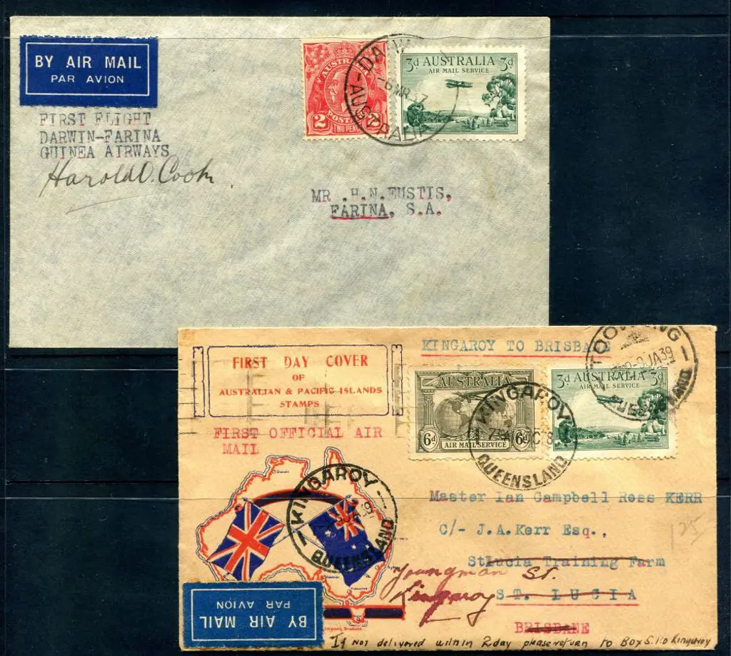 1937 (5th Mar) Darwin to Farina by Guinea Airways ... Image 1++