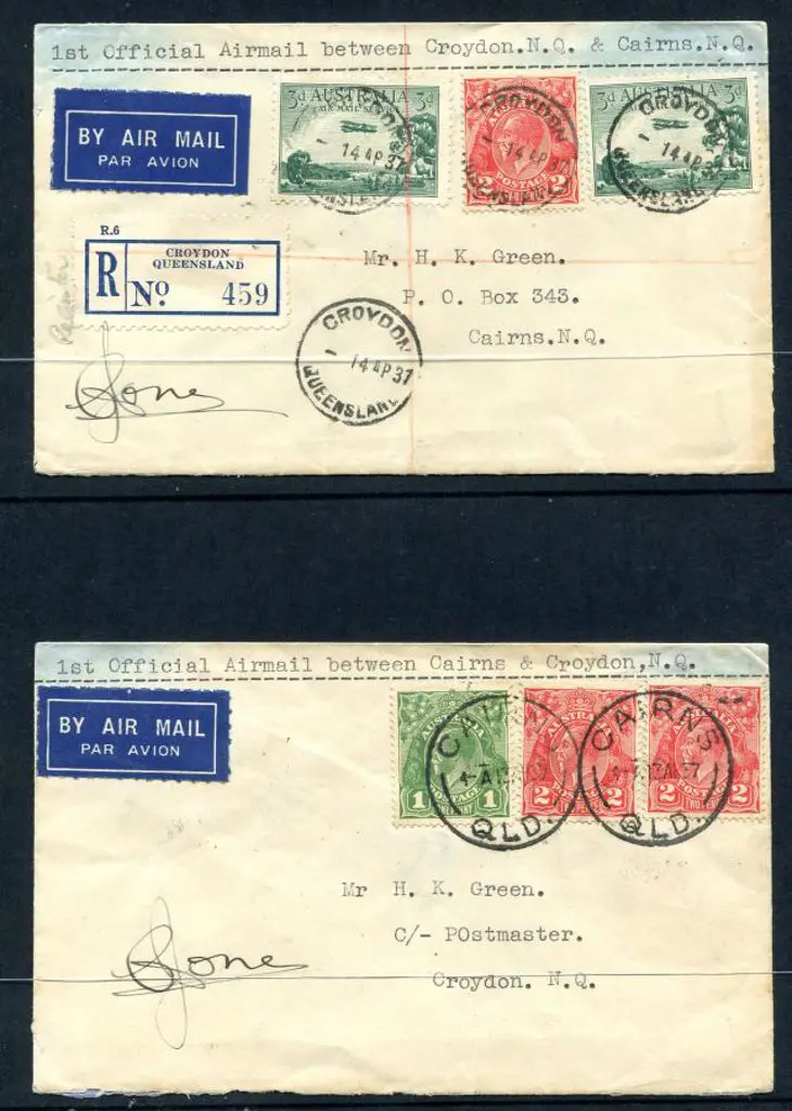 1937 (13th Apr) Croydon to Cairns & return ... Image 1++