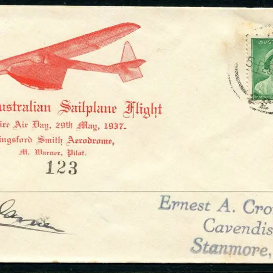 1937 (29th May) First Sailplane Flight special ...