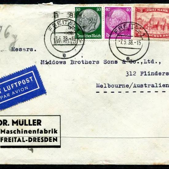 1938 (7th May) "Friedr. Müller Maschinenfabrik ...