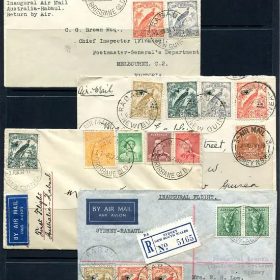 1938 (30th May) Sydney to Rabaul & return range of ...