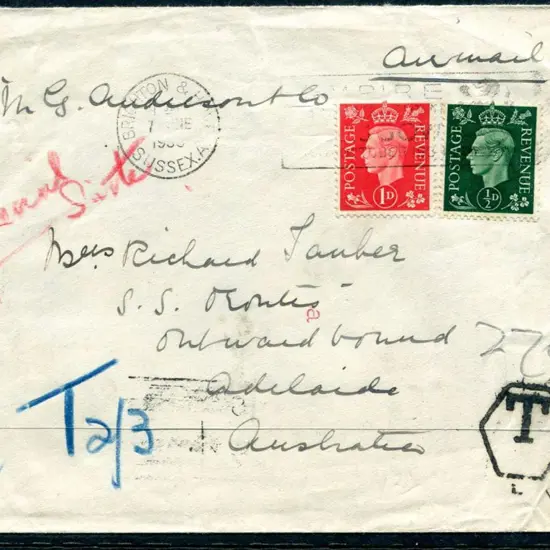 1938(7th June) Brighton & Hove cancelled cover ...