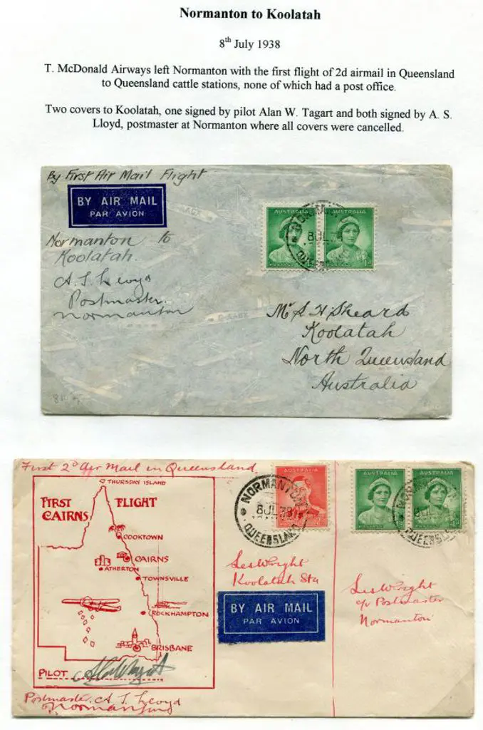 1938 (8th July) Normanton to Koolatah x 2, one ... Image 1++