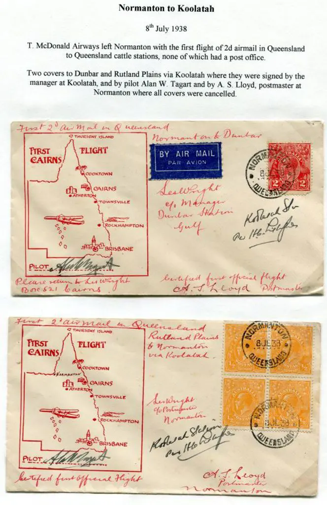 1938 (8th July) ditto but both illust with map of ... Image 1++