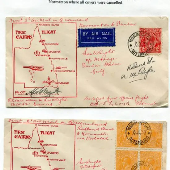 1938 (8th July) ditto but both illust with map of ...