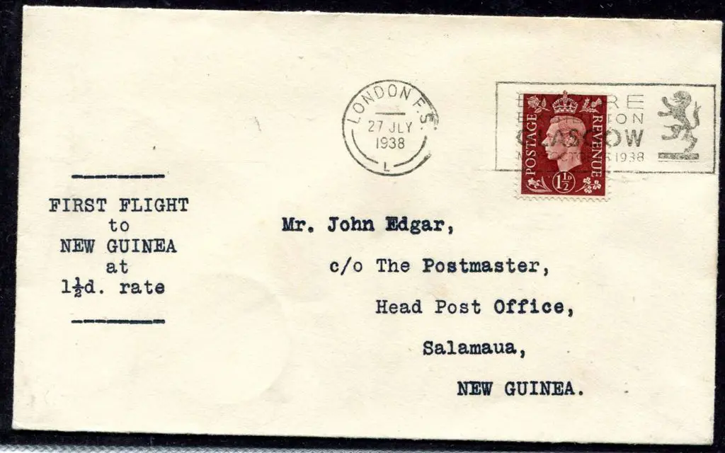 1938 (23rd July) London to Sydney to New Guinea at ... Image 1++