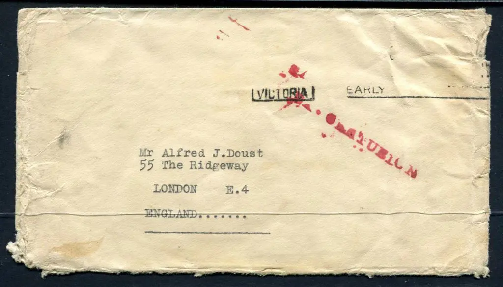 1939 (8th June) ditto with "SALVAGED MAIL EX ... Image 1++
